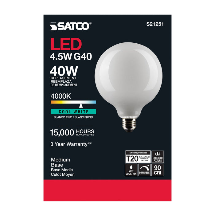 Satco S21251 Light Bulb, White