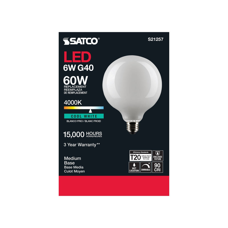 Satco S21257 Light Bulb, White