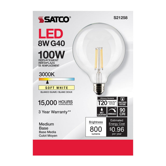 Satco S21258 Light Bulb, Clear