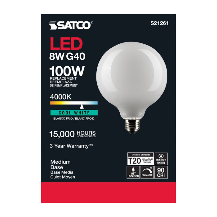Satco S21261 Light Bulb, White