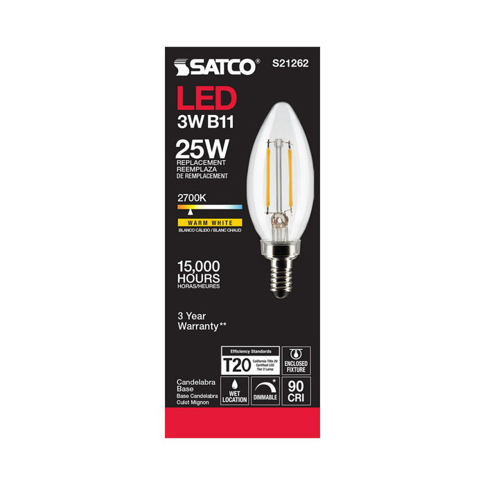 Satco S21262 Light Bulb, Clear