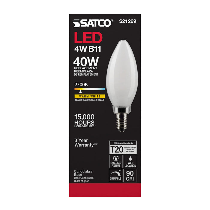 Satco S21269 Light Bulb, Frost