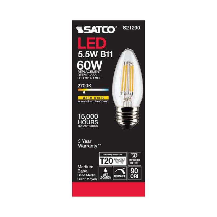Satco S21290 Light Bulb, Clear