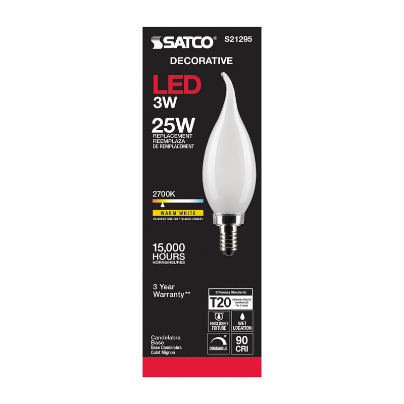 Satco S21295 Light Bulb, Frost