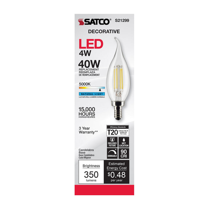 Satco S21299 Light Bulb, Clear