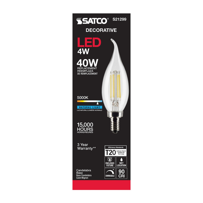 Satco S21299 Light Bulb, Clear