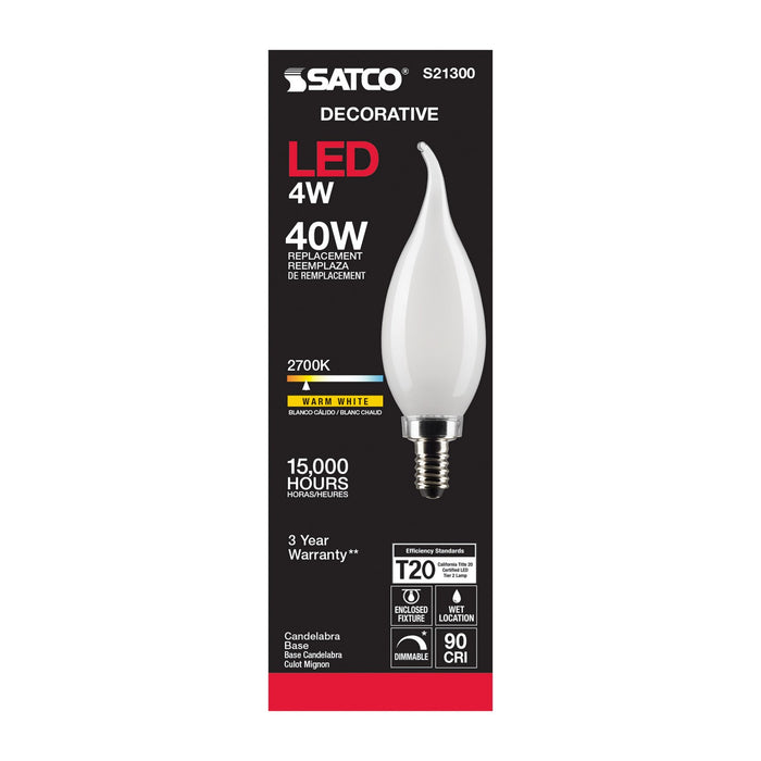 Satco S21300 Light Bulb, Frost