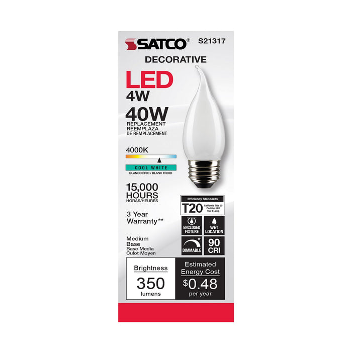 Satco S21317 Light Bulb, Frost