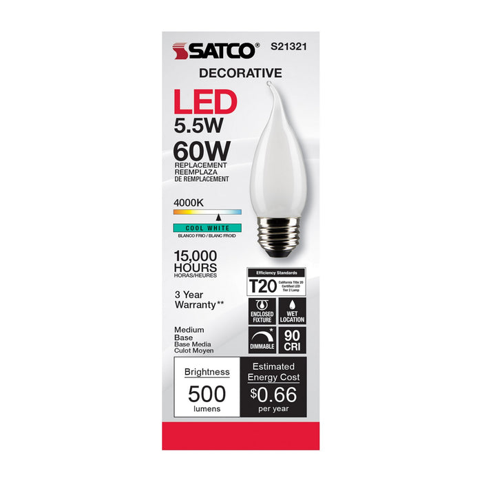 Satco S21321 Light Bulb, Frost
