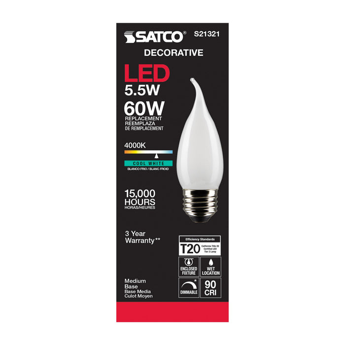 Satco S21321 Light Bulb, Frost