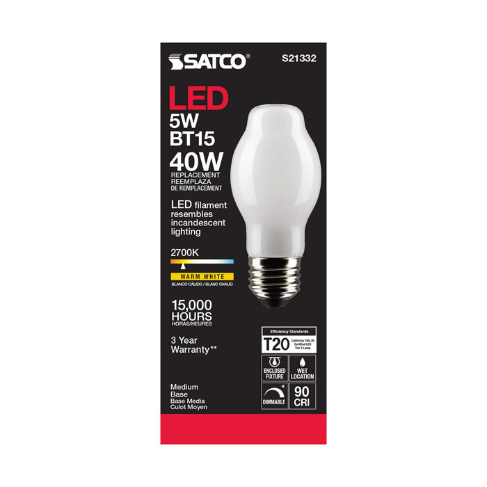 Satco S21332 Light Bulb, White