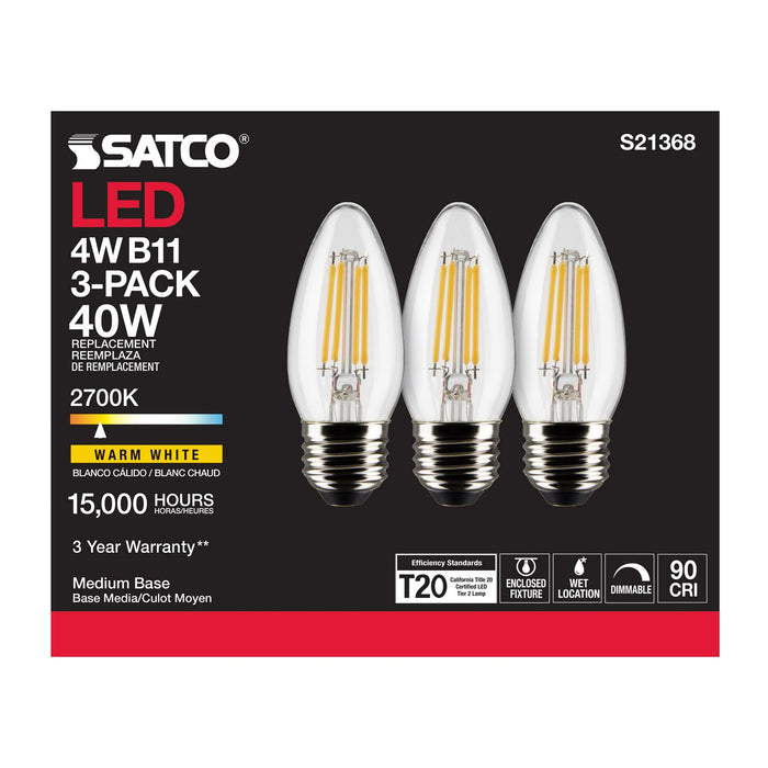 Satco S21368 Light Bulb, Clear