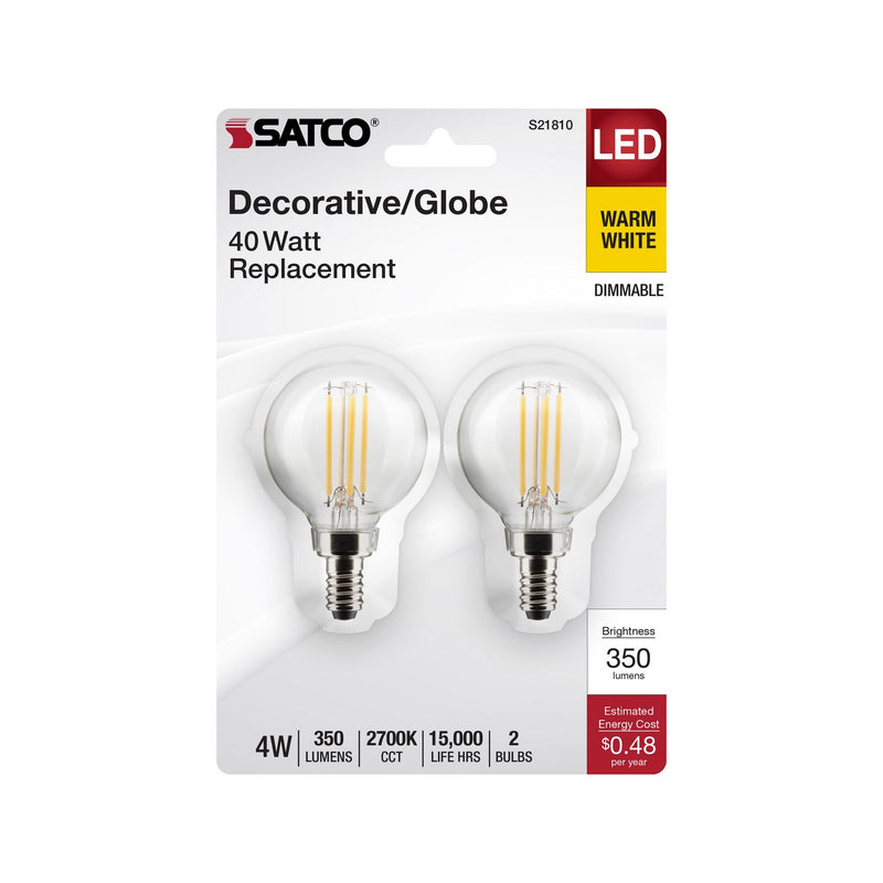 Satco S21810 Light Bulb, Clear