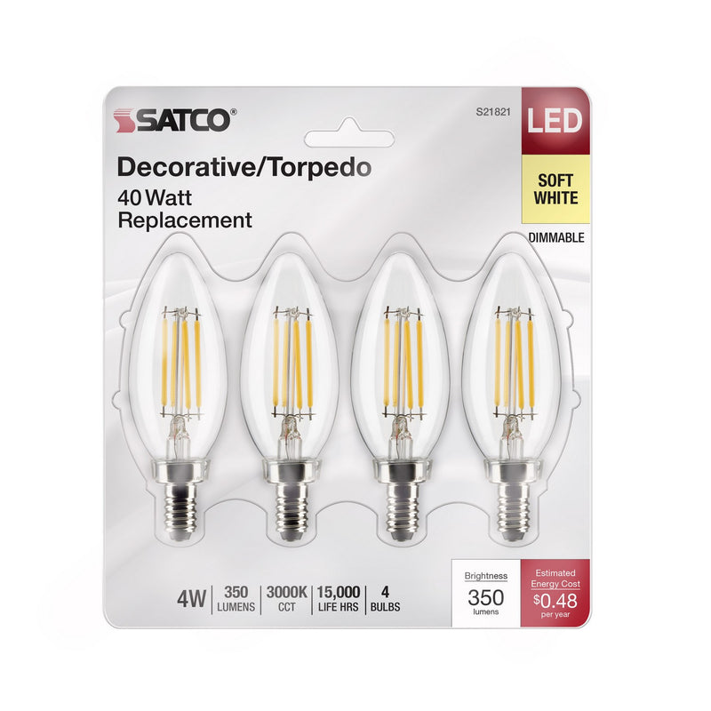 Satco S21821 Light Bulb, Clear