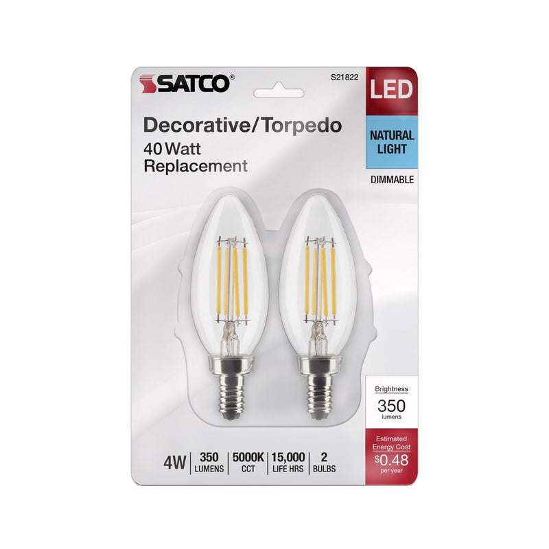 Satco S21822 Light Bulb, Clear
