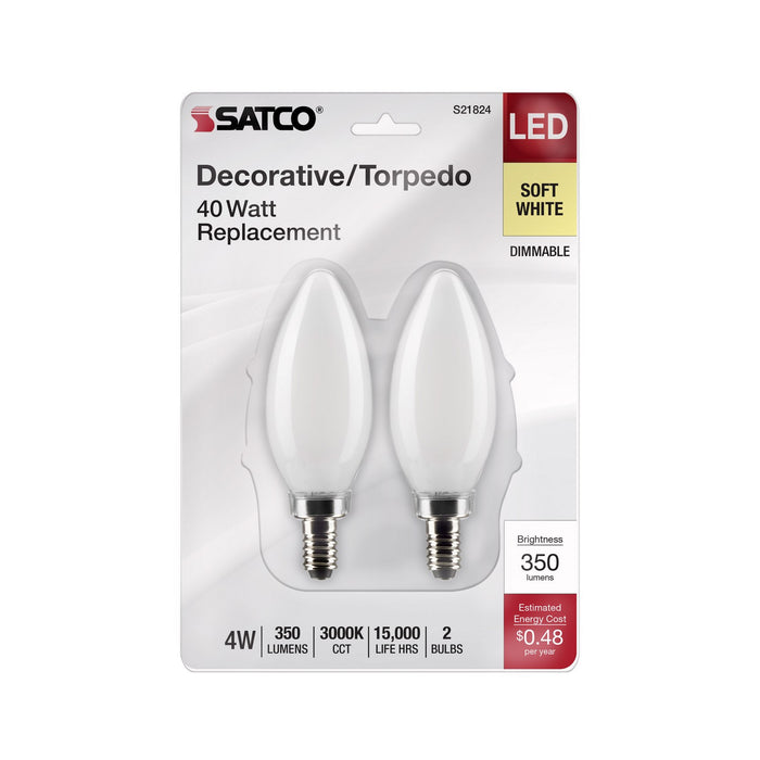 Satco S21824 Light Bulb, Frost