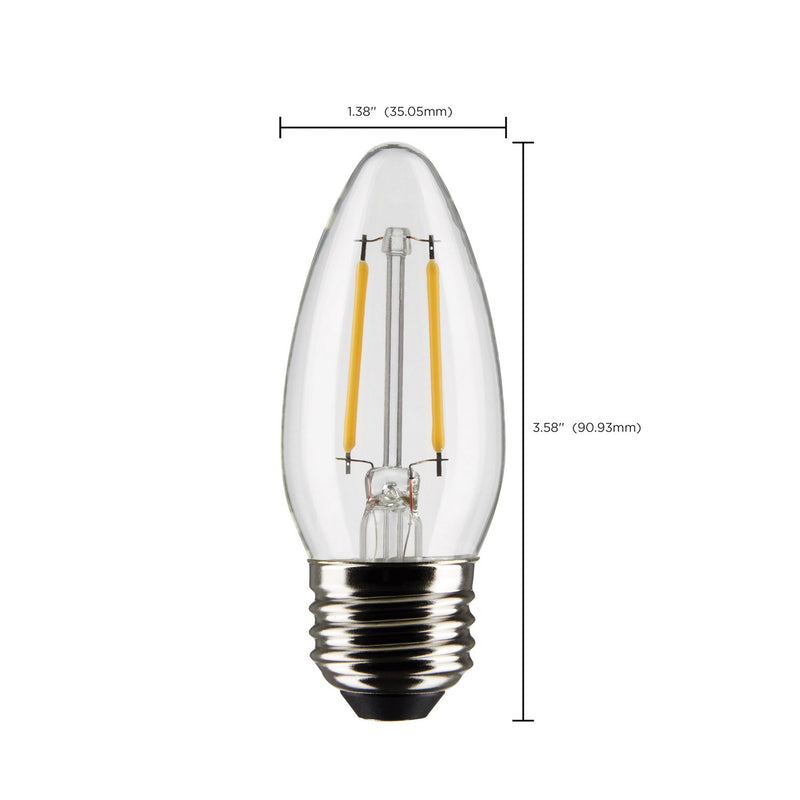 Satco S21832 Light Bulb, Clear