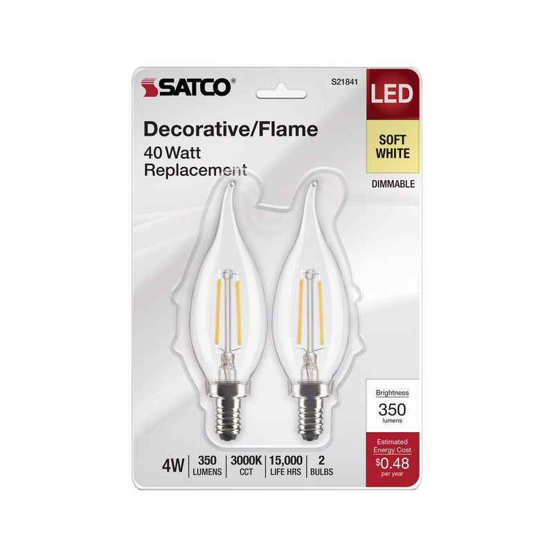 Satco S21841 Light Bulb, Clear