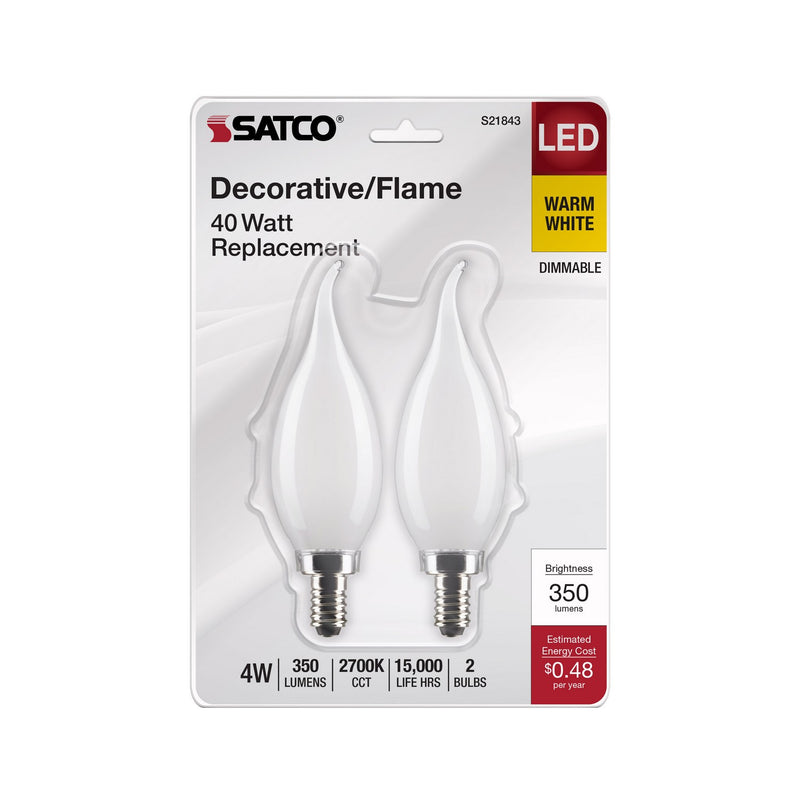 Satco S21843 Light Bulb, Frost