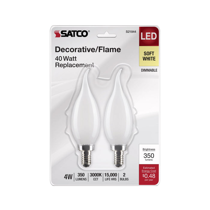 Satco S21844 Light Bulb, Frost