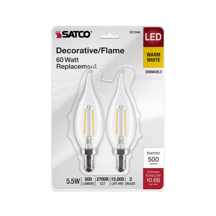 Satco S21846 Light Bulb, Clear