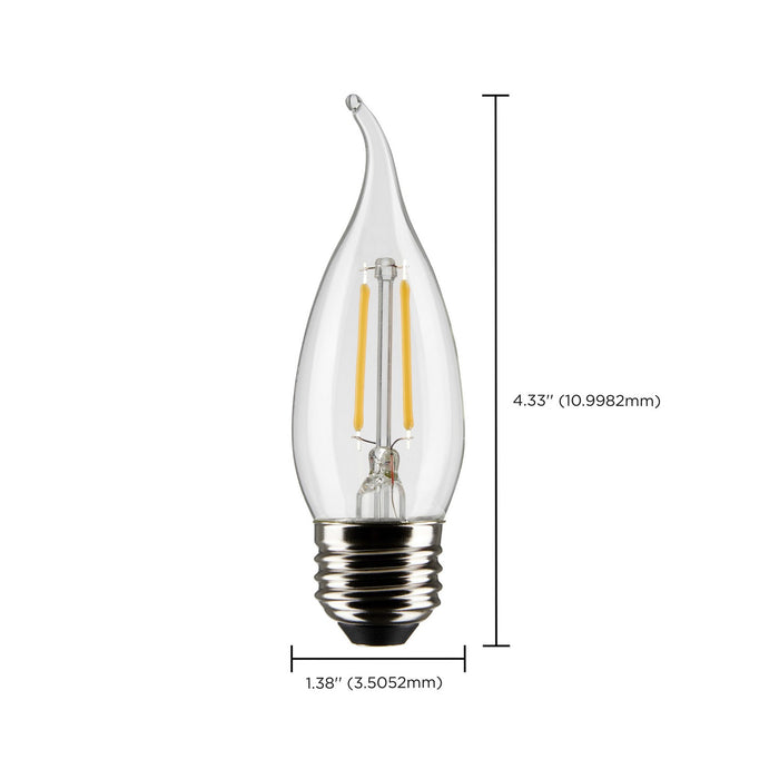 Satco S21848 Light Bulb, Clear