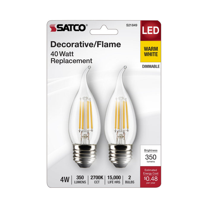 Satco S21849 Light Bulb, Clear