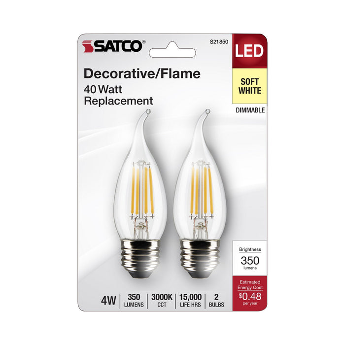 Satco S21850 Light Bulb, Clear