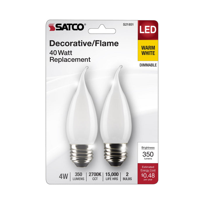 Satco S21851 Light Bulb, Frost