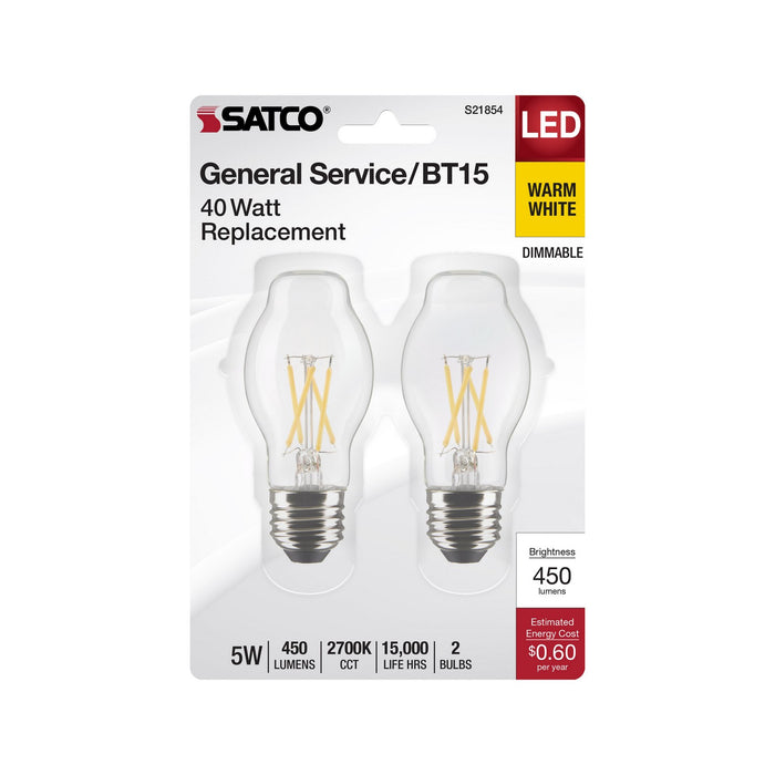 Satco S21854 Light Bulb, Clear
