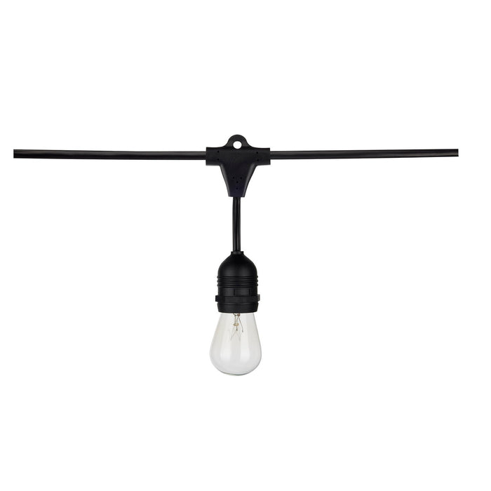Satco S8035 12 Light String Light, Black