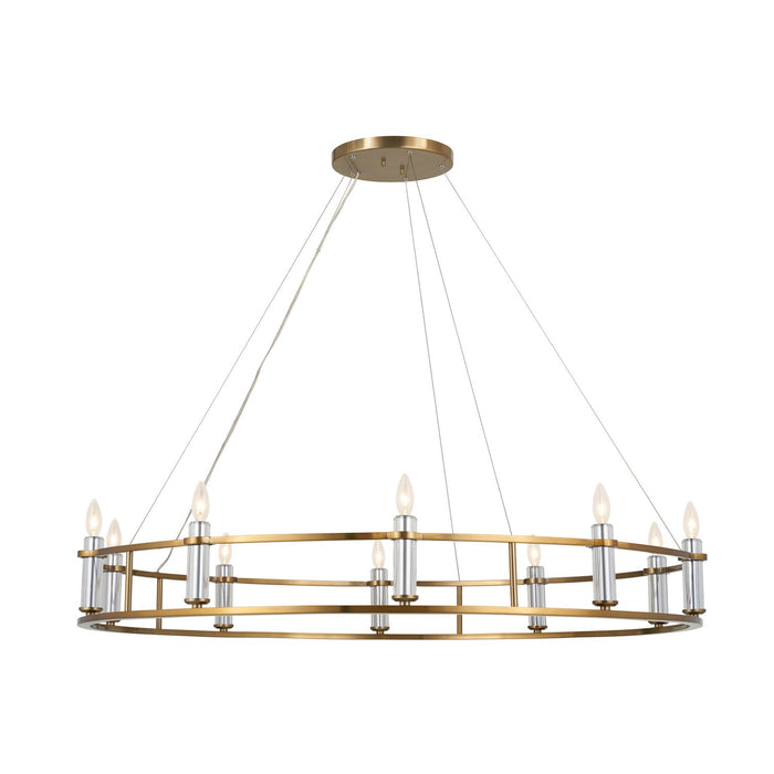 Kichler 52491BNB Ten Light Chandelier, Brushed Natural Brass