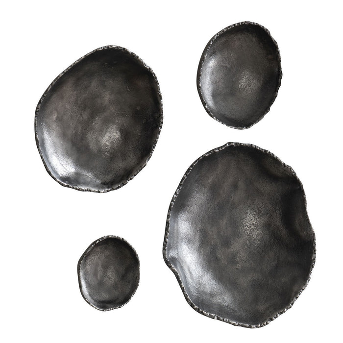 Uttermost 04344 Wall Decor, Set/4, Antiqued Nickel