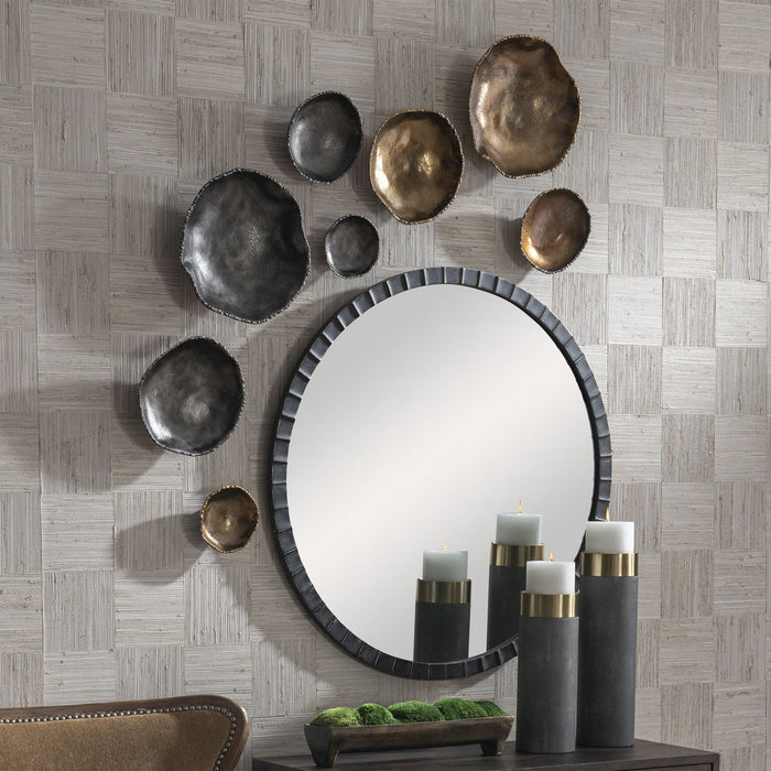 Uttermost 04344 Wall Decor, Set/4, Antiqued Nickel
