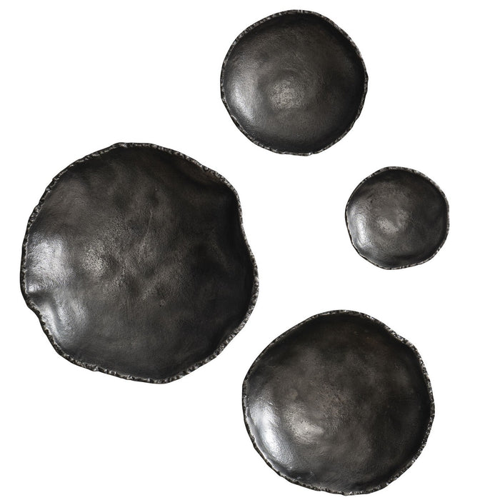 Uttermost 04344 Wall Decor, Set/4, Antiqued Nickel