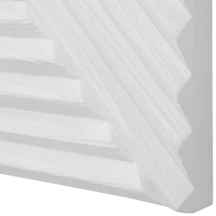 Uttermost 04346 Wall Decor, Soft White Washed