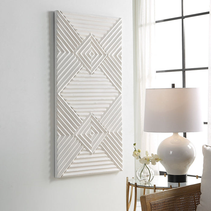 Uttermost 04346 Wall Decor, Soft White Washed