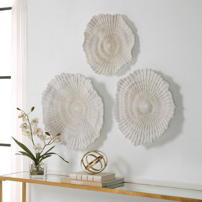 Uttermost 04351 Wall Decor, Textured Ivory And Tan