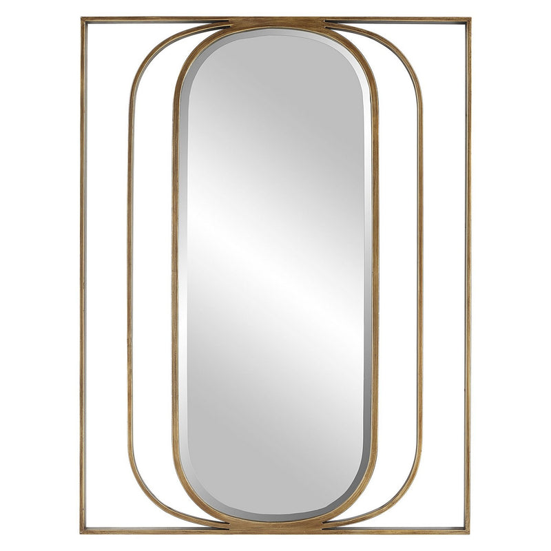 Uttermost 09897 Mirror, Antiqued Gold