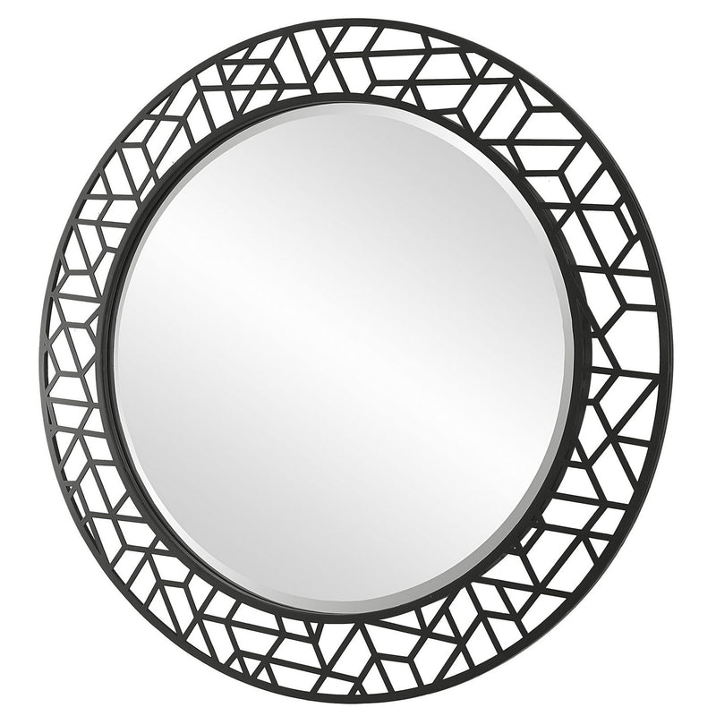 Uttermost 09907 Mirror, Satin Black