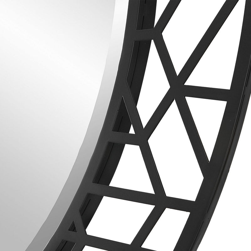 Uttermost 09907 Mirror, Satin Black