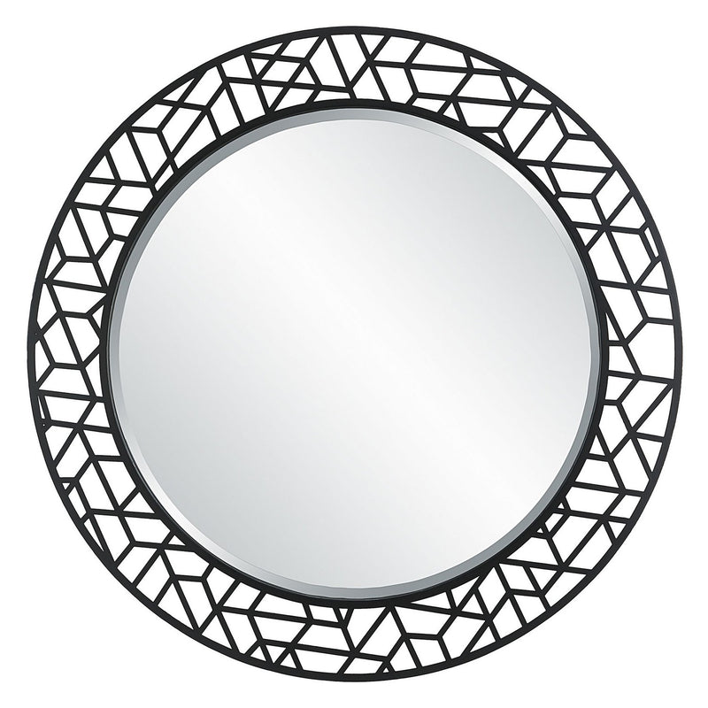 Uttermost 09907 Mirror, Satin Black