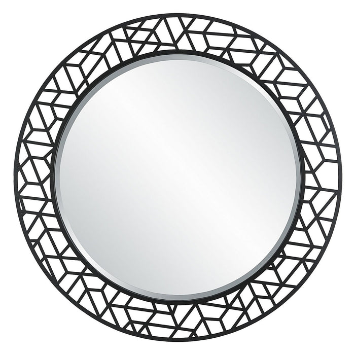 Uttermost 09907 Mirror, Satin Black