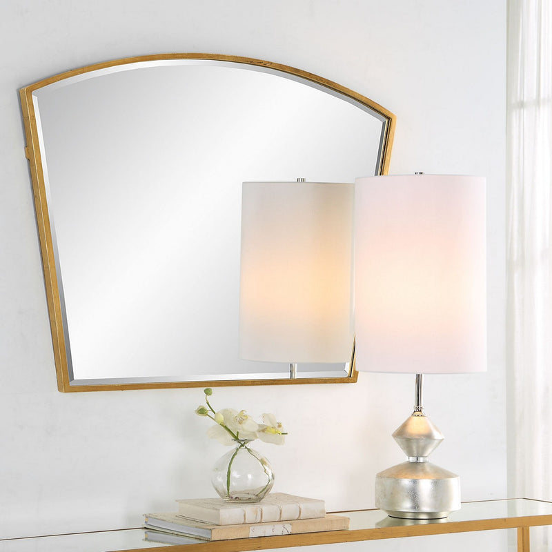 Uttermost 09910 Mirror, Antiqued Gold Leaf