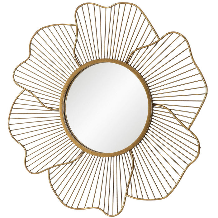 Uttermost 09912 Mirror, Antiqued Gold Leaf