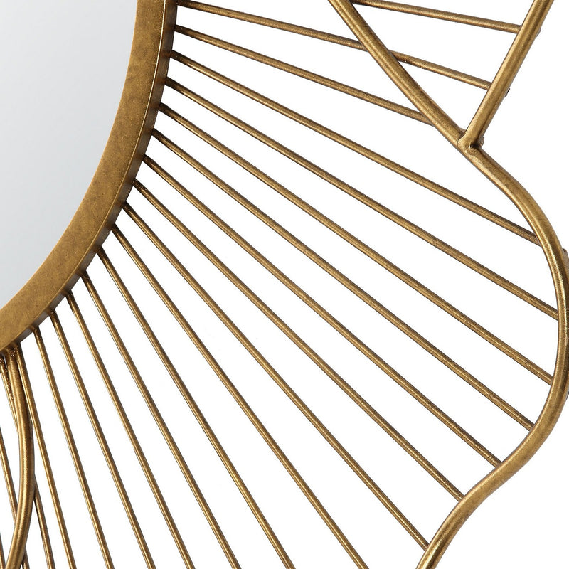 Uttermost 09912 Mirror, Antiqued Gold Leaf