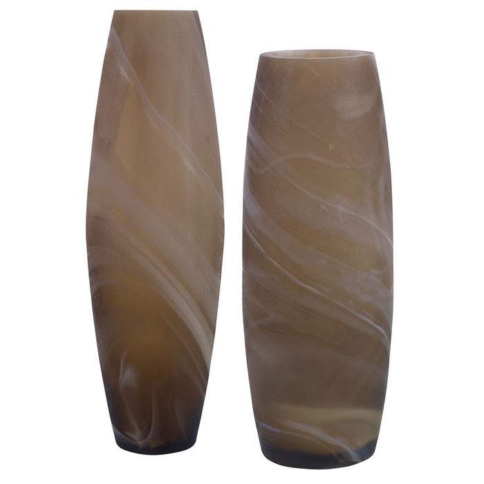 Uttermost 18069 Vases, Set/2, Caramel Brown