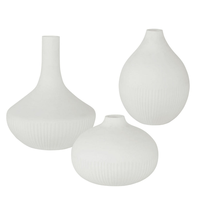 Uttermost 18072 Vases, Set/3, Satin White
