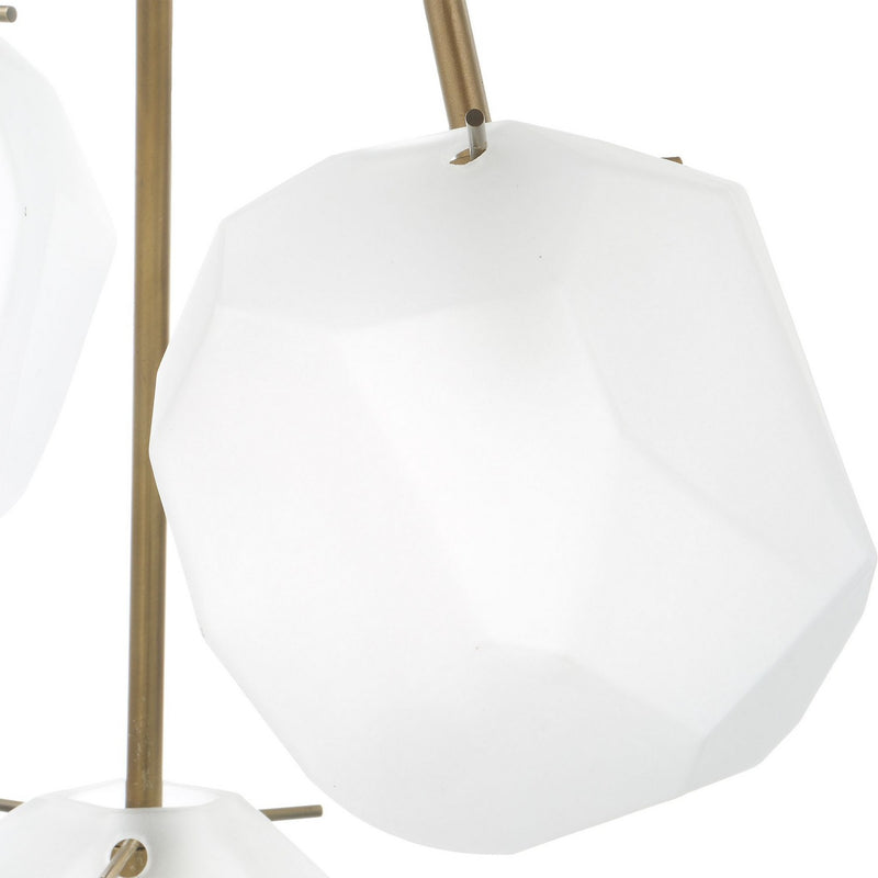 Uttermost 21575 Three Light Pendant, Matte Antique Brass