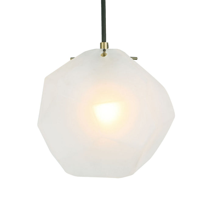 Uttermost 21576 One Light Mini Pendant, Matte Antique Brass